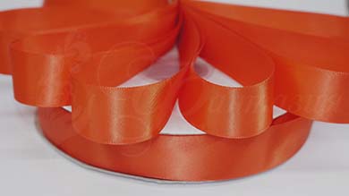 Сатиновая лента 25 мм, Autumn Orange - S25761
