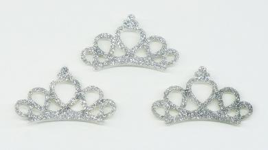 Декоративный элемент корона серебро - DS2