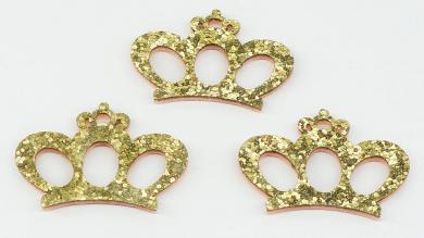 Декоративный элемент корона золотая - UM045