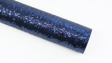 Декоративный материал с глиттером, т.синий, 20 см х 34 см - DM520