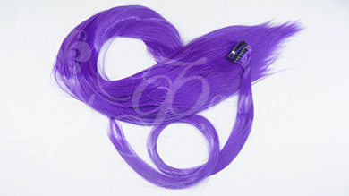 Искусственные цветные пряди, фиолет, 60 см - IP035