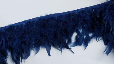 Перья темно-синие на тесьме, 10-15 см - i43