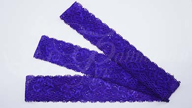 Повязка-кружево фиолетовый - PK046