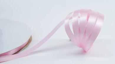 Сатиновая лента 10 мм, Pearl pink - S10123