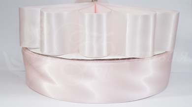 Сатиновая лента 40 мм,  бледно-розовая (Sideshow Rose) - S40105